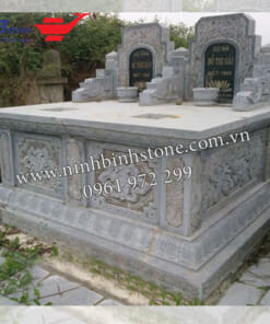 Mộ đôi đá đen không mái NBS-MĐĐ251