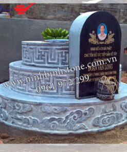 Mộ tròn bằng đá xanh nguyên khối NBS-MĐT224