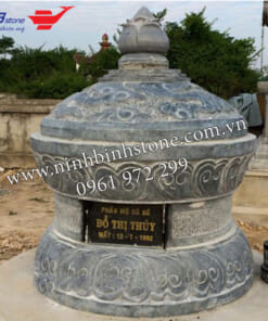 Mộ đá tròn nguyên khối đẹp NBS-MĐT226