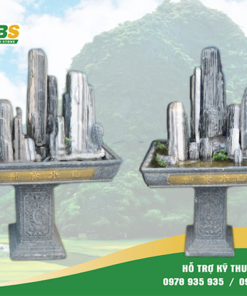 Hòn non bộ mini đá tuyết sơn