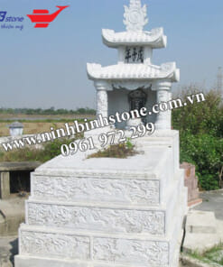 Mộ mái đao đá trắng NBS-MCM262