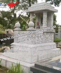Mộ đá tam sơn mái tam cấp NBS-MĐTS223