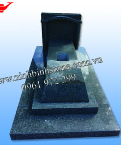 Mộ đá Granite xanh rêu NBS-MĐG247