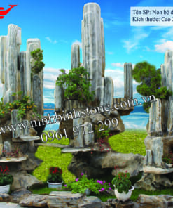 Hòn non bộ đá tuyết sơn cao 3m NBS-HNB 238