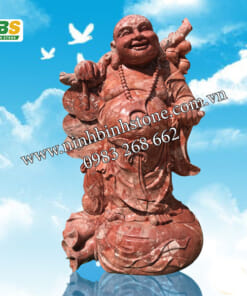 Tượng phật di lạc đá đỏ