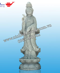 Tượng phật quan âm tay cầm bình nước đổ NBS-TQA225
