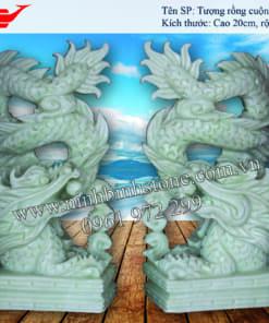 Tượng rồng đá trắng- để bàn NB-CGD235
