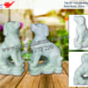 tượng chó đá tyắng thường 20cm