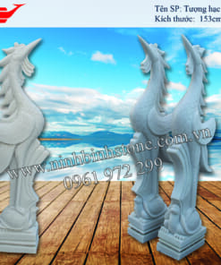 Tượng hạc đá trắng to NB-CGD232