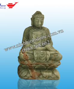 Tượng Phật Thích Ca bằng đá thạch anh xanh NBS-TQA233