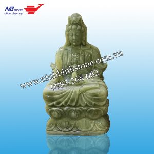 tượng phật đá thạch anh xanh 3jpg