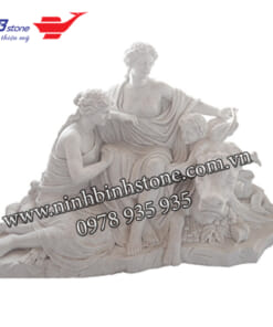 Tượng cô gái ngồi lưng trâu NBS-TCG231