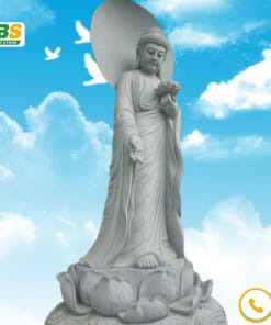 Tượng A Di Đà cầm bông sen