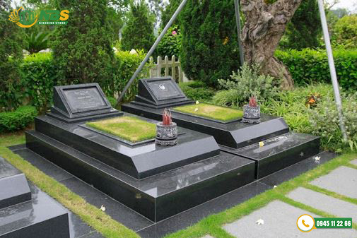 Mộ đá granite dáng hiện đại tại NBStone