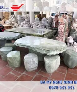 bàn ghế đá xanh ngọc