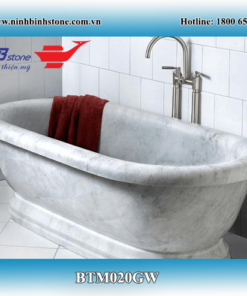 Bồn Tắm Đá Cẩm Thạch Màu Xám Trắng NBS-BTĐ 234