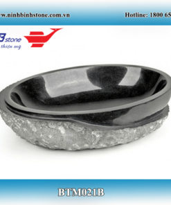Bồn Tắm Đá Cẩm Thạch Đen Tròn NBS-BTĐ 235