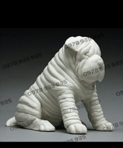 Tượng chó đá trắng đẹp NBS-TCĐ 232