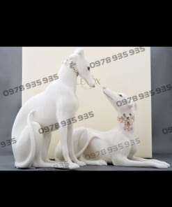 Cặp Chó Đá bằng đá trắng chất lượng cao NBS-TCĐ 246