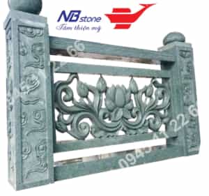 Mẫu lan can đá xanh rêu đẹp