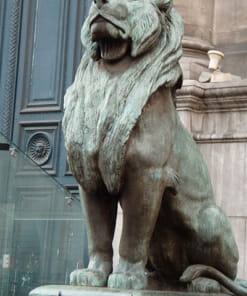 Sư tử đá NBS-STĐ 214 phong thủy chất lượng tốt - Tượng sư tử đá đẹp