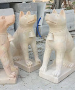 Tượng chó đá bằng đá vàng NBS-TCĐ 237
