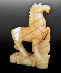 Tượng Ngựa Đá phong thuỷ đẹp màu trắng NBS-ND224