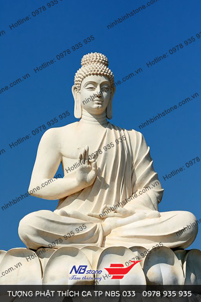 Tượng Phật Thích Ca tọa trên đài sen NBS-TC 033