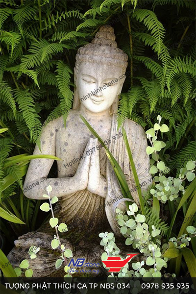 Tượng Phật Thích Ca bằng đá tự nhiên đẹp NBS-TC 034