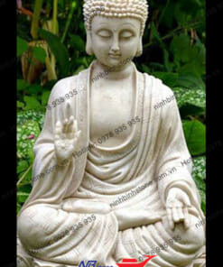 Tượng Phật Thích Ca tọa trên đài sen NBS-TPTC234