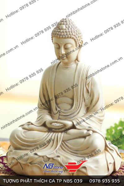 Tượng Phật Thích Ca ngồi trên đài sen NBS-TC 040