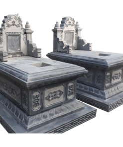 Mộ đá xanh đen không mái NBS-MĐKM233