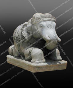 Tượng Voi Đá Tự Nhiên - Voi đá phong thủy chất lượng giá rẻ NBS-VĐ248