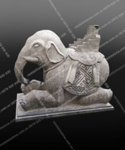 Tượng Voi Đá Tự Nhiên - Voi đá phong thủy NBS-VĐ260