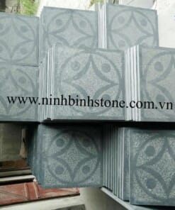 Đá băm mặt xanh rêu đồng tiền giả cổ NBS-DBM 216