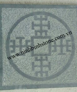 Đá băm mặt xanh rêu đồng tiền giả cổ NBS-DBM 217