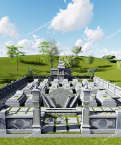 Mẫu lăng mộ đá đẹp NBS-LMD300