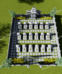 Mẫu lăng mộ đá đẹp NBS-LMD301