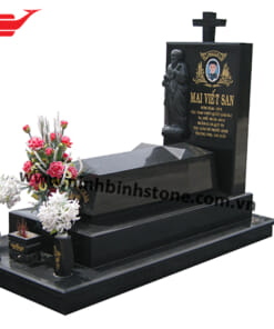 Mẫu mộ đá Granite Công giáo NBS-MĐG264