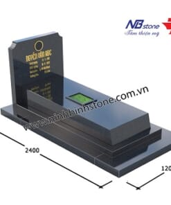 Mẫu mộ đá Granite dáng hiện đại NBS-MĐG269