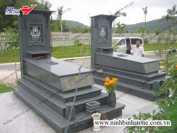 Mẫu mộ đá hoa cương NBS-MĐHC22 - Ninh Bình Stone