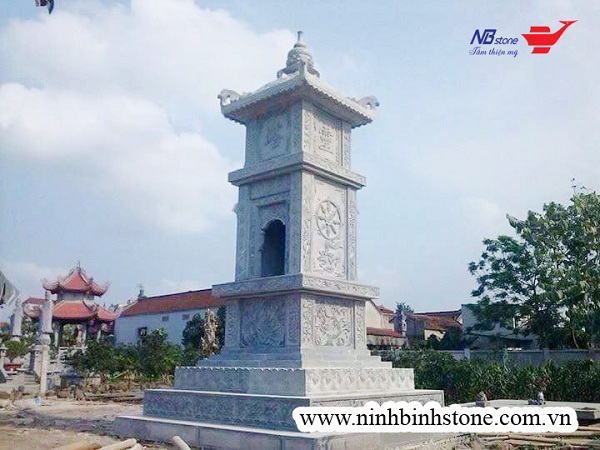 Mẫu mộ tháp phật giáo đơn giản của Ninh Bình Stone