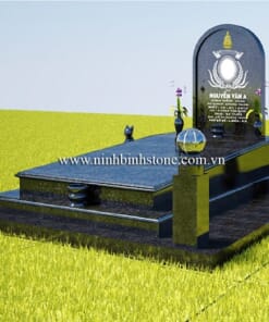 Mộ đá hoa cương đẹp NBS-MĐHC219