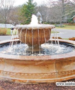 Mẫu đài phun nước bằng đá vàng NBS-DPN287