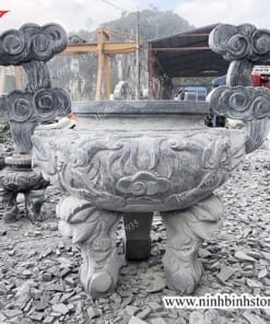 Mẫu lư hương bằng đá đẹp NBS-LHD224