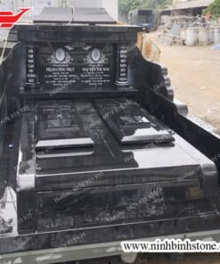 Mẫu mộ đá đôi granite đẹp NBS-MĐĐ271