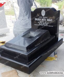 Mẫu mộ đá Granite đen Huế NBS-MĐG282