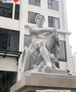 Tượng Apollo trong bộ 12 vị thần Hy Lạp bằng đá NBS-TTHL202