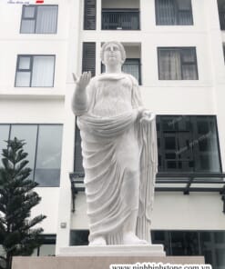 Tượng Demeter trong bộ 12 vị thần Hy Lạp bằng đá trắng NBS-TTHL206