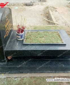 Mộ đá đen không mái NBS-MĐKM240